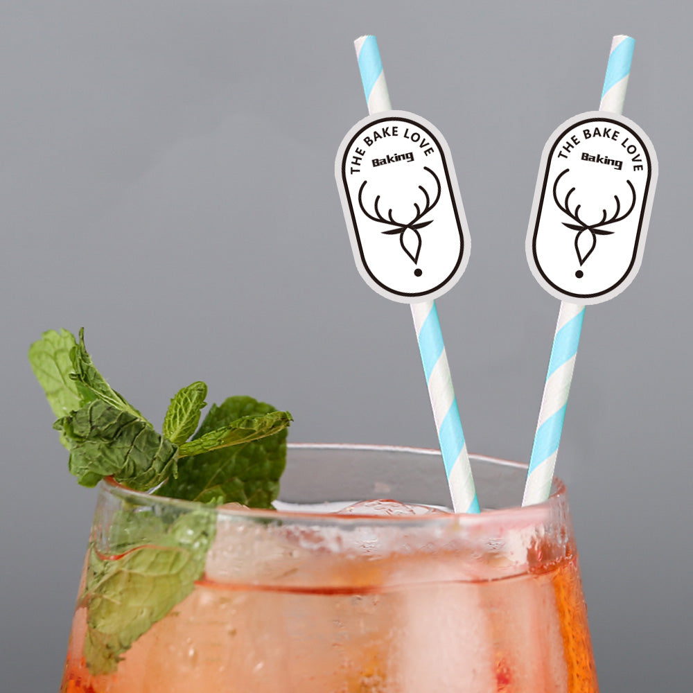 Personalisierte Trinkhalme Mit Firmenlogo Individuelle Werbegeschenke Für Unternehmen Und Eventdekoration