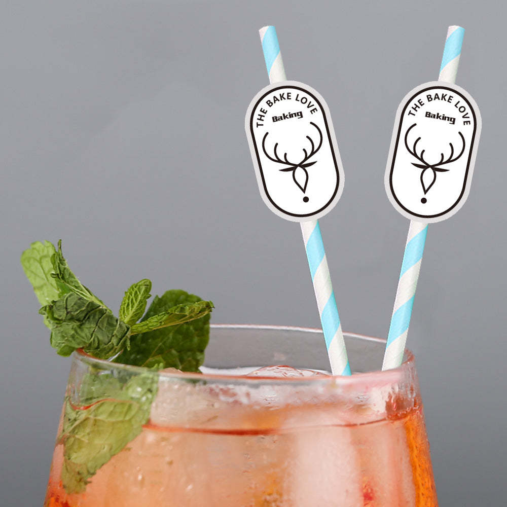 Personalisierte Trinkhalme Mit Firmenlogo Individuelle Werbegeschenke Für Unternehmen Und Eventdekoration