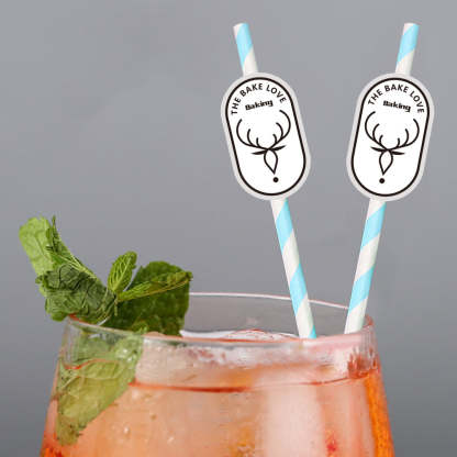 Personalisierte Trinkhalme Mit Firmenlogo Individuelle Werbegeschenke Für Unternehmen Und Eventdekoration