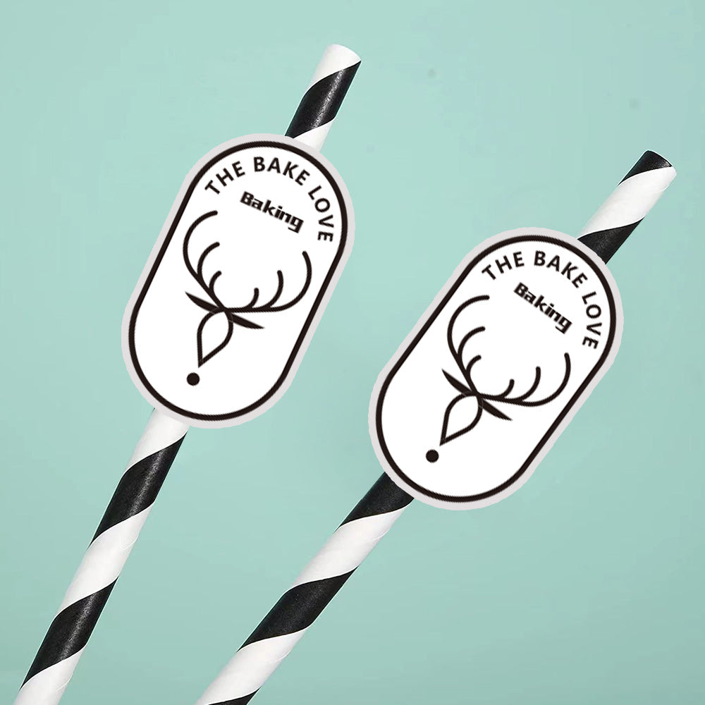 Personalisierte Trinkhalme Mit Logo Individuelle Firmenhalme Für Markenwerbung Und Events