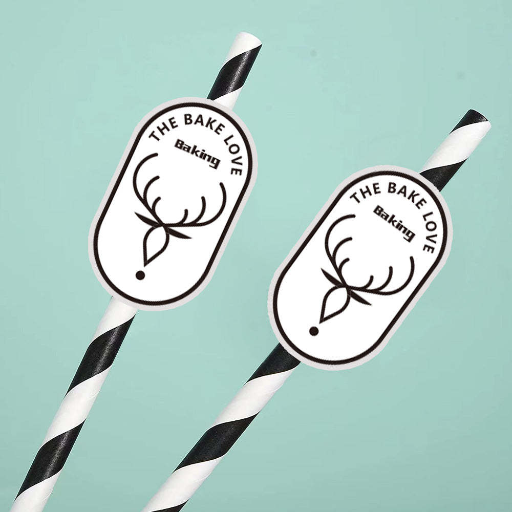 Personalisierte Trinkhalme Mit Logo Individuelle Firmenhalme Für Markenwerbung Und Events