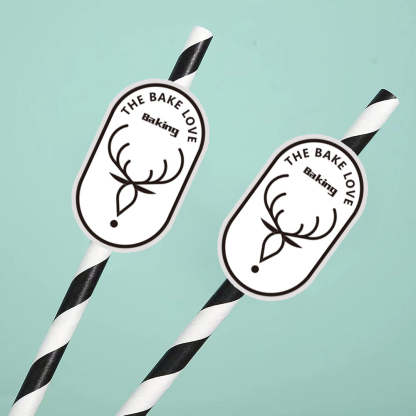 Personalisierte Trinkhalme Mit Logo Individuelle Firmenhalme Für Markenwerbung Und Events