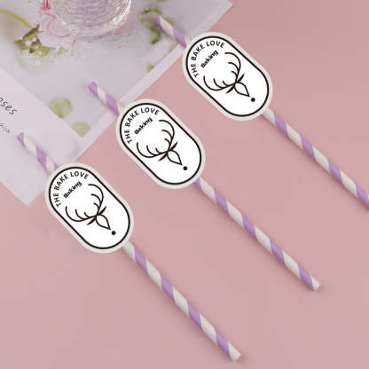 Personalisierte Trinkhalme Mit Logo Individuelle Firmenhalme Für Markenwerbung Und Events