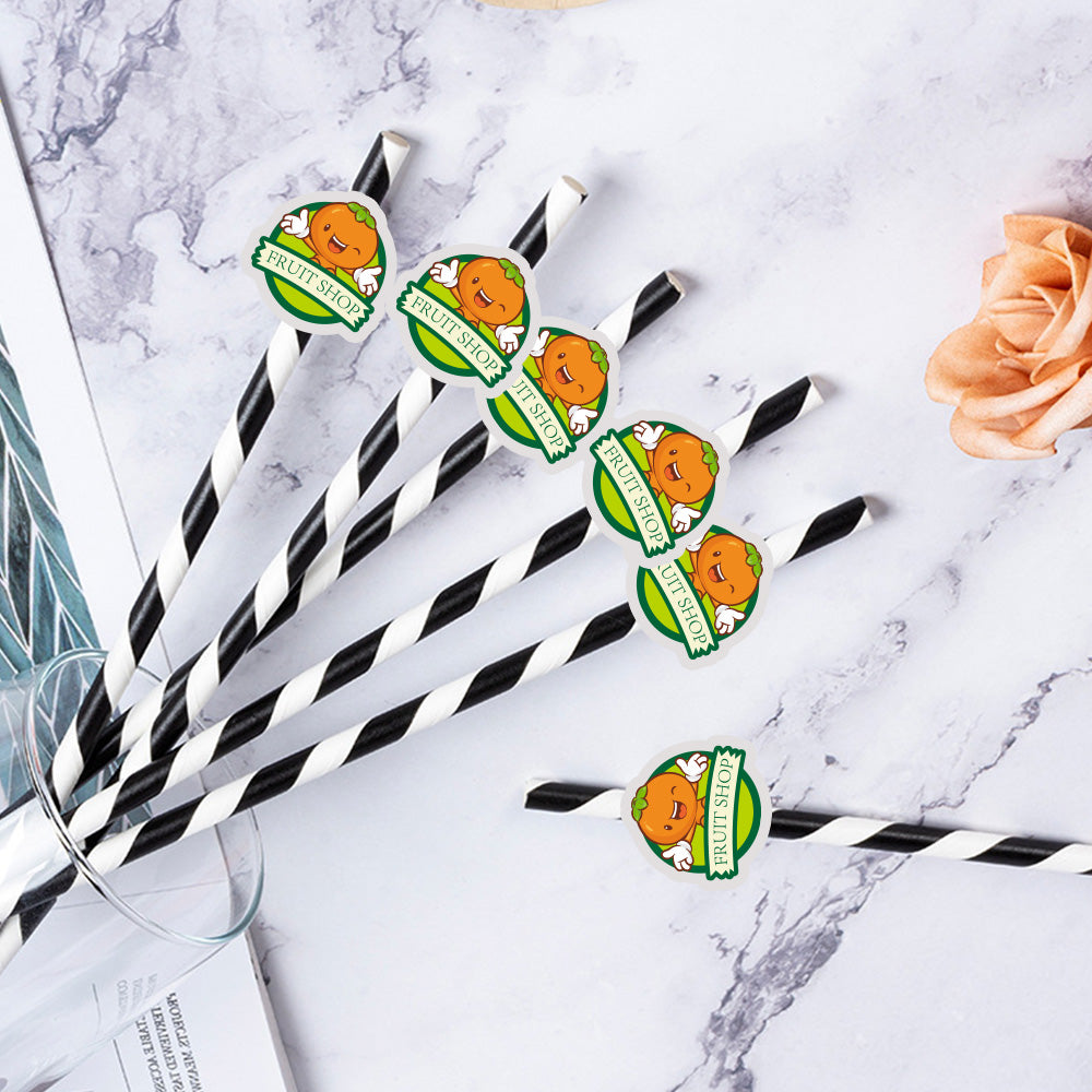 Personalisierte Trinkhalme Mit Logo Individuelle Firmenhalme Für Markenwerbung Und Events