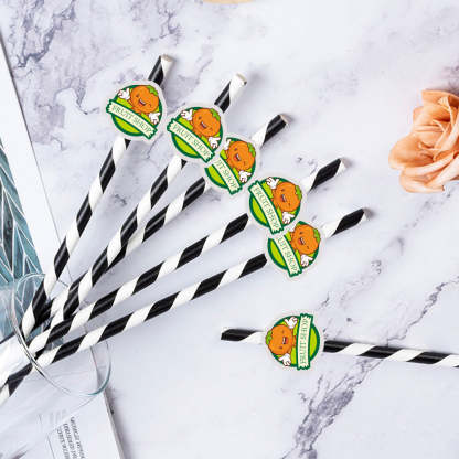 Personalisierte Trinkhalme Mit Logo Individuelle Firmenhalme Für Markenwerbung Und Events