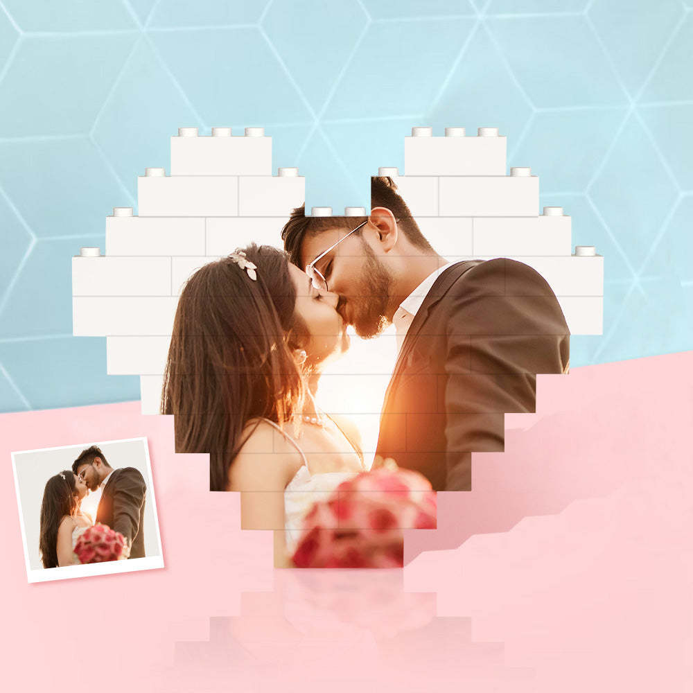 Personalisierter Fotoblock Puzzle Individuelles Baustein Porträt Geschenk zum Jubiläum