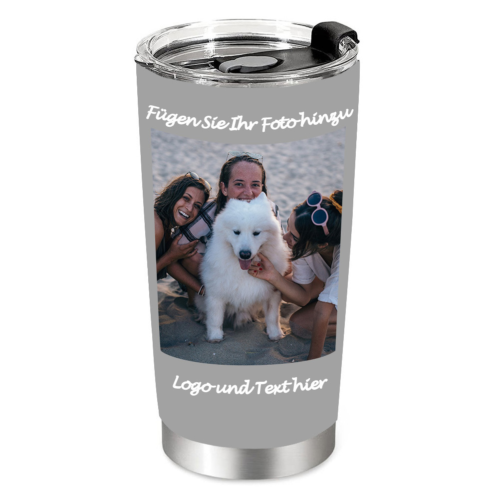 Personalisierte Foto Becher Tumbler Reisebecher Mit Bildern Von Katzen Hunden