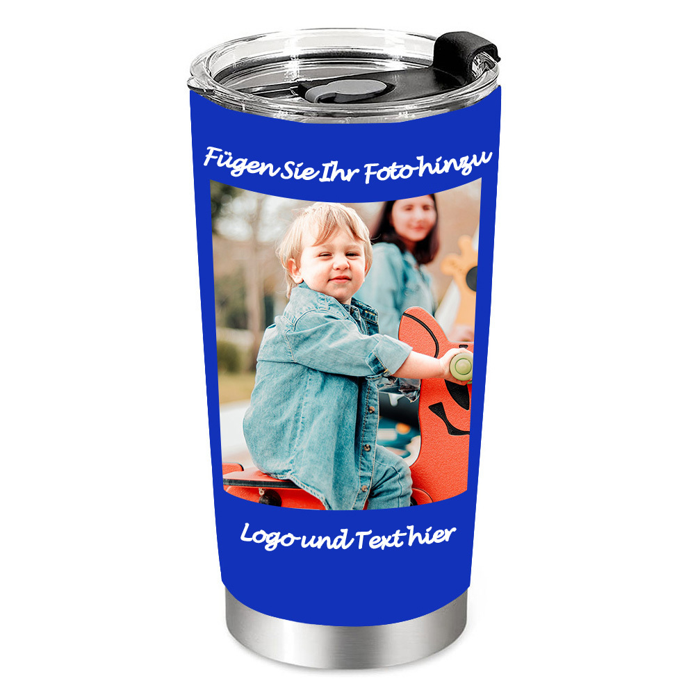 Personalisierte Foto Becher Tumbler Reisebecher Mit Bildern Von Katzen Hunden