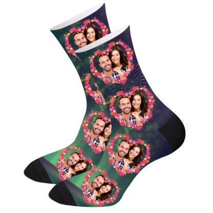 Personalisierte Socken Mit Gesicht Geschenk Zum Jahrestag Mit Foto Des Partners