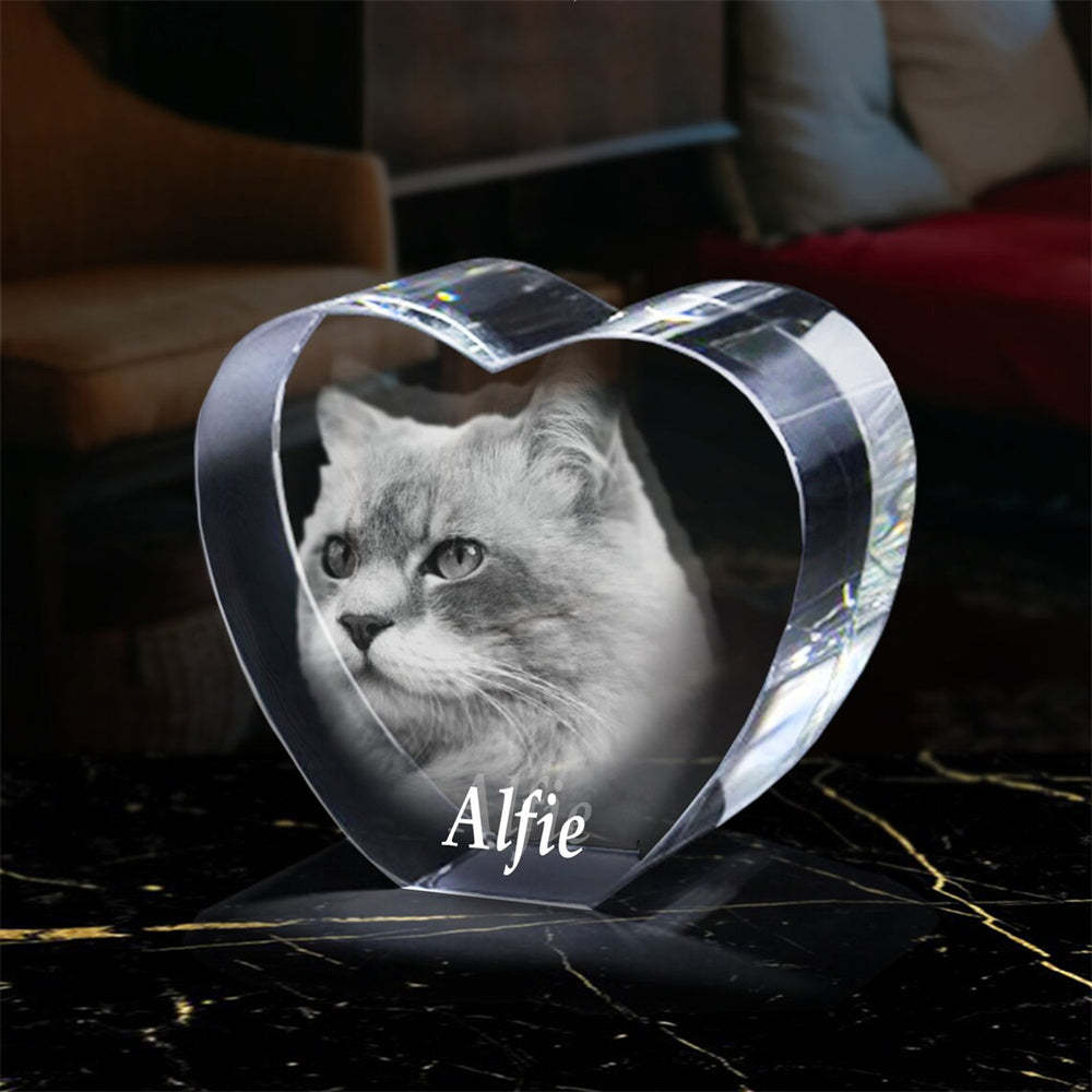 Muttertag Geschenk Personalisierter 3D Foto Kristall Mit Lasergravur Individuelles