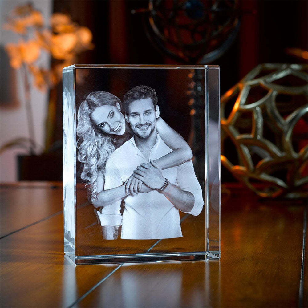 Muttertag Geschenk Personalisierter 3D Foto Kristall Mit Lasergravur Individuelles