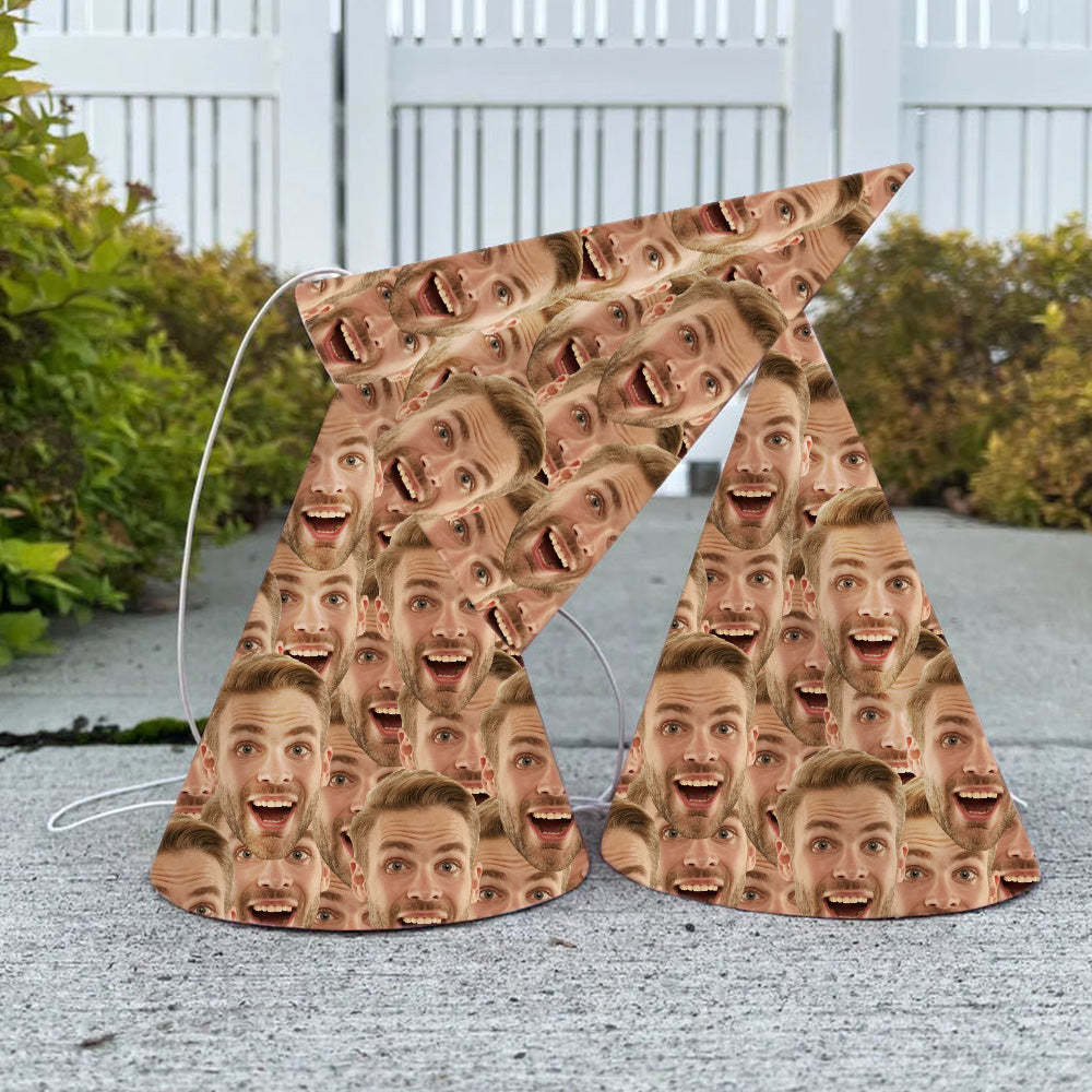 Personalisierte Geburtstagsfeier Hüte mit Gesicht Individuelle Partyhüte für Geburtstagsfeiern und Partys