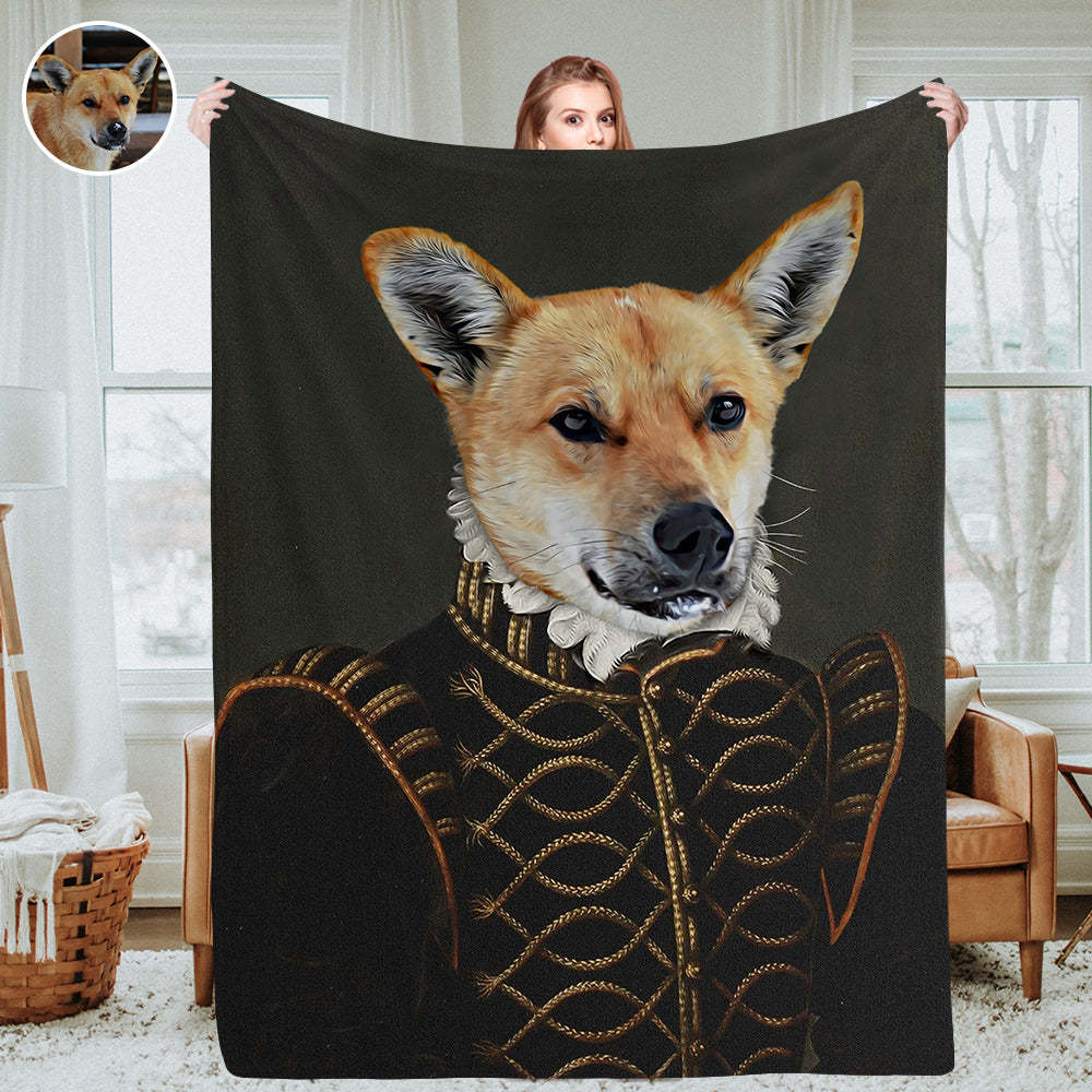 Personalisierte Foto Decken Fleece Decke Maßgeschneiderte Königliche Haustier Porträt Decke