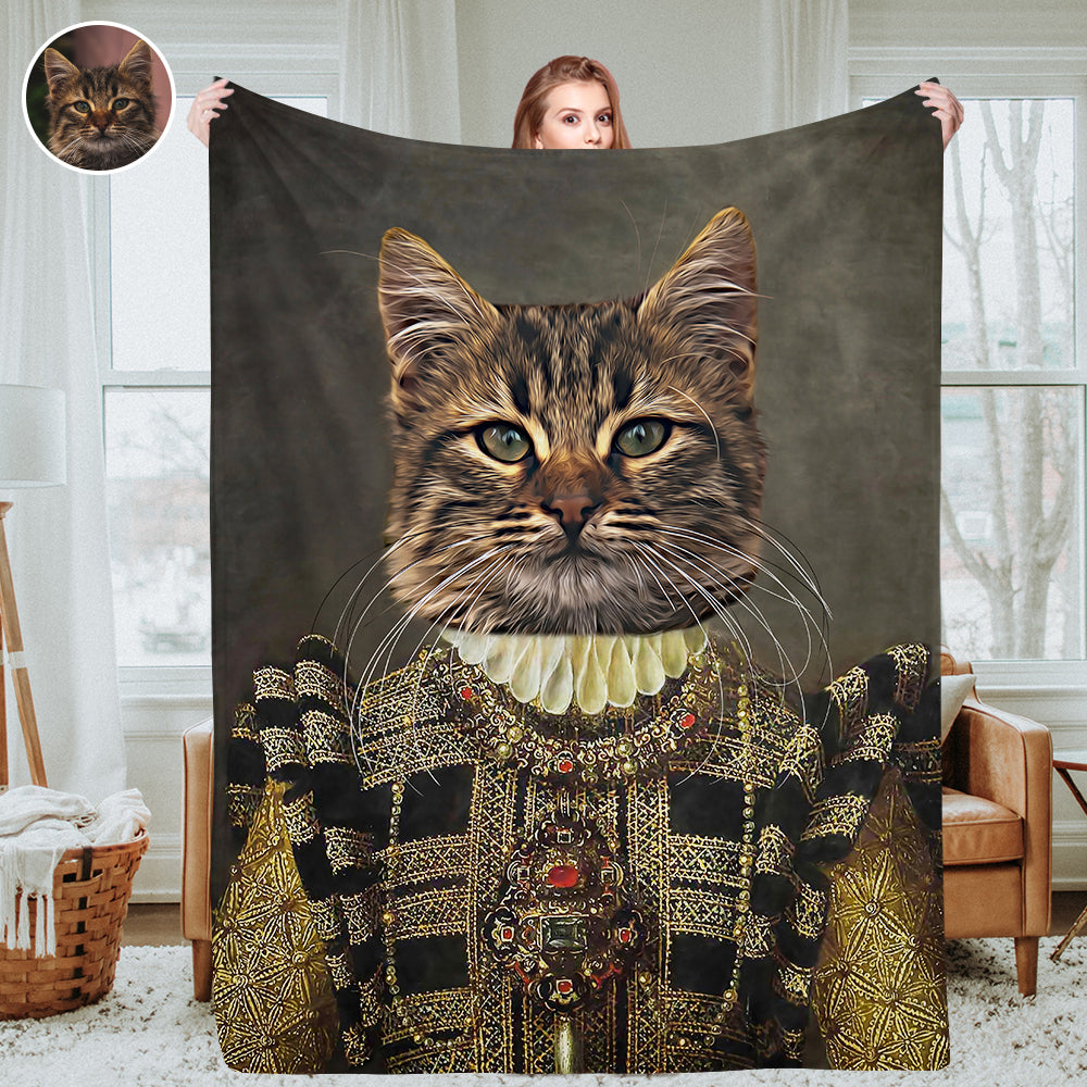 Personalisierte Foto Decken Fleece Decke Maßgeschneiderte Königliche Haustier Porträt Decke