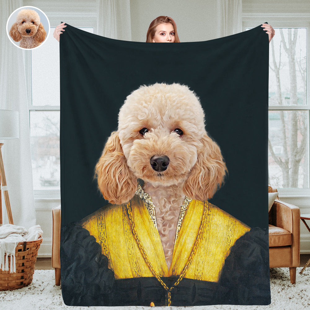 Personalisierte Haustierporträtdecken Individuelle Haustierkostümfoto-Decken Wurfdecke Weihnachtsgeschenk