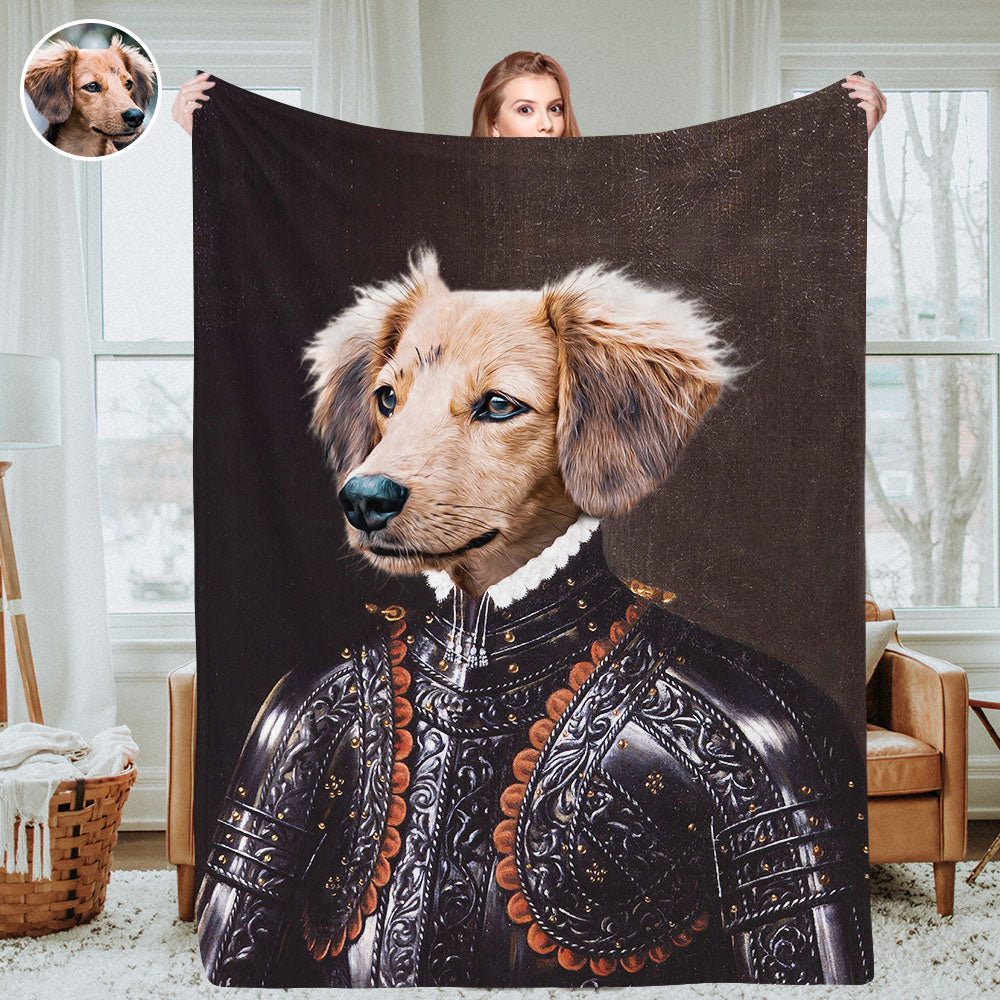 Personalisierte Haustierporträtdecken Individuelle Haustierkostümfoto-