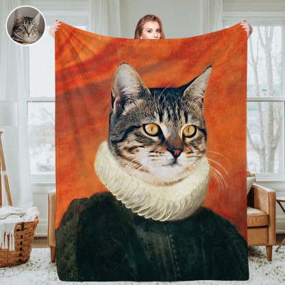Personalisierte Foto Decken Fleece Decke Maßgeschneiderte Königliche Haustier Porträt Decke