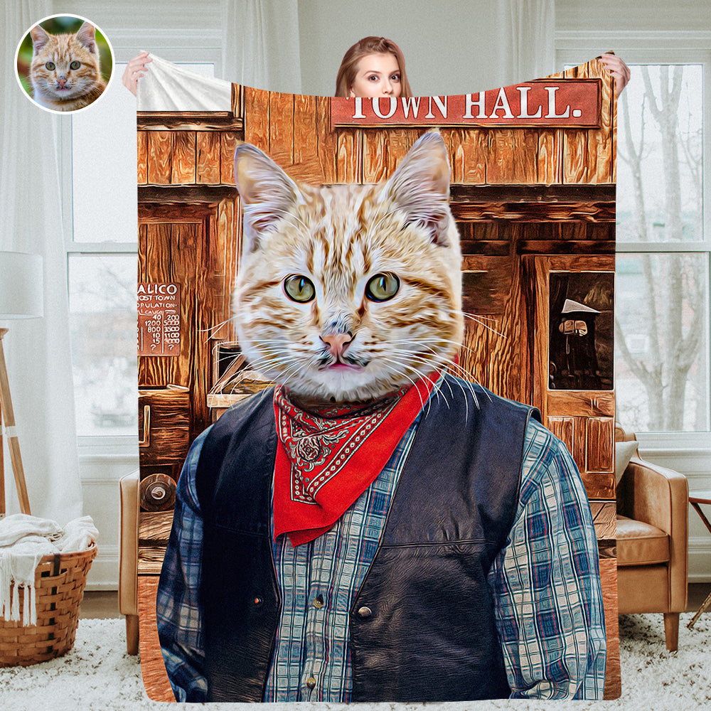 Personalisierte Foto Decken Fleece Decke Maßgeschneiderte Königliche Haustier Porträt Decke