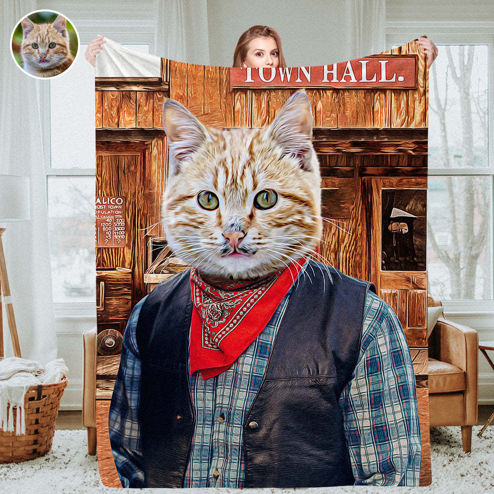 Personalisierte Foto Decken Fleece Decke Maßgeschneiderte Königliche Haustier Porträt Decke