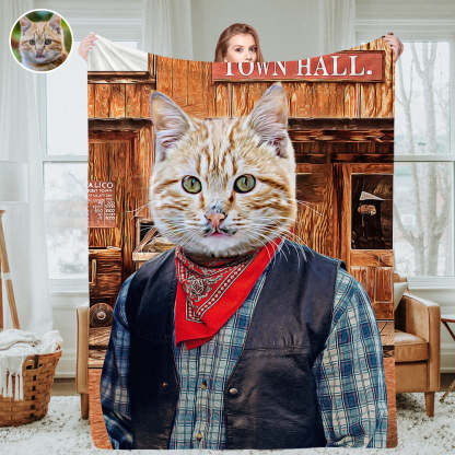 Personalisierte Foto Decken Fleece Decke Maßgeschneiderte Königliche Haustier Porträt Decke