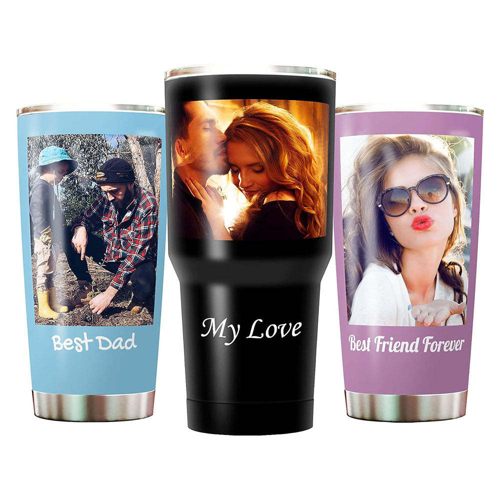 Personalisierte Foto Becher Tumbler Reisebecher Mit Bildern Von Katzen Hunden