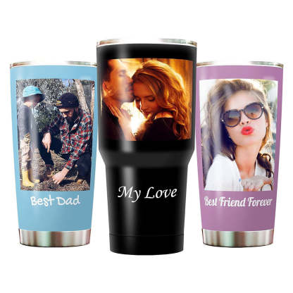 Personalisierte Foto Becher Tumbler Reisebecher Mit Bildern Von Katzen Hunden