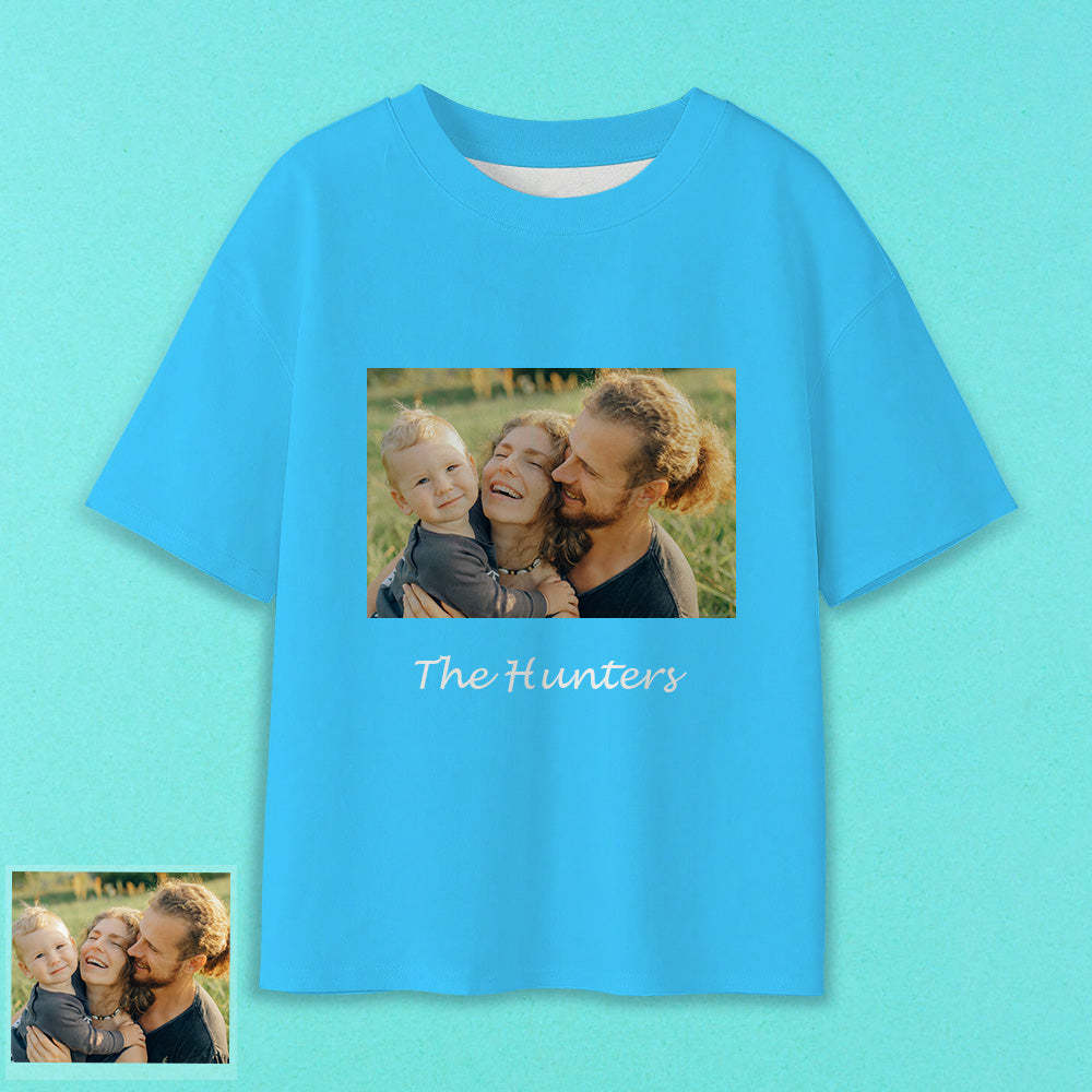 Erwachsene Personalisiertes Foto T-Shirt Custom Kurzarm T-Shirt mit Text Bild Aufdruck auf T-Shirt