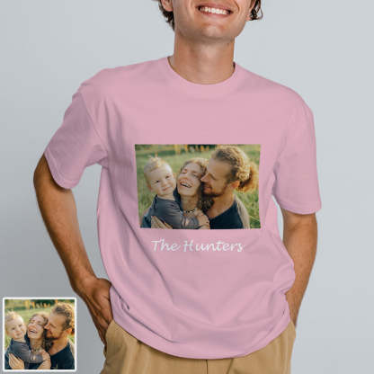 Erwachsene Personalisiertes Foto T-Shirt Custom Kurzarm T-Shirt mit Text Bild Aufdruck auf T-Shirt