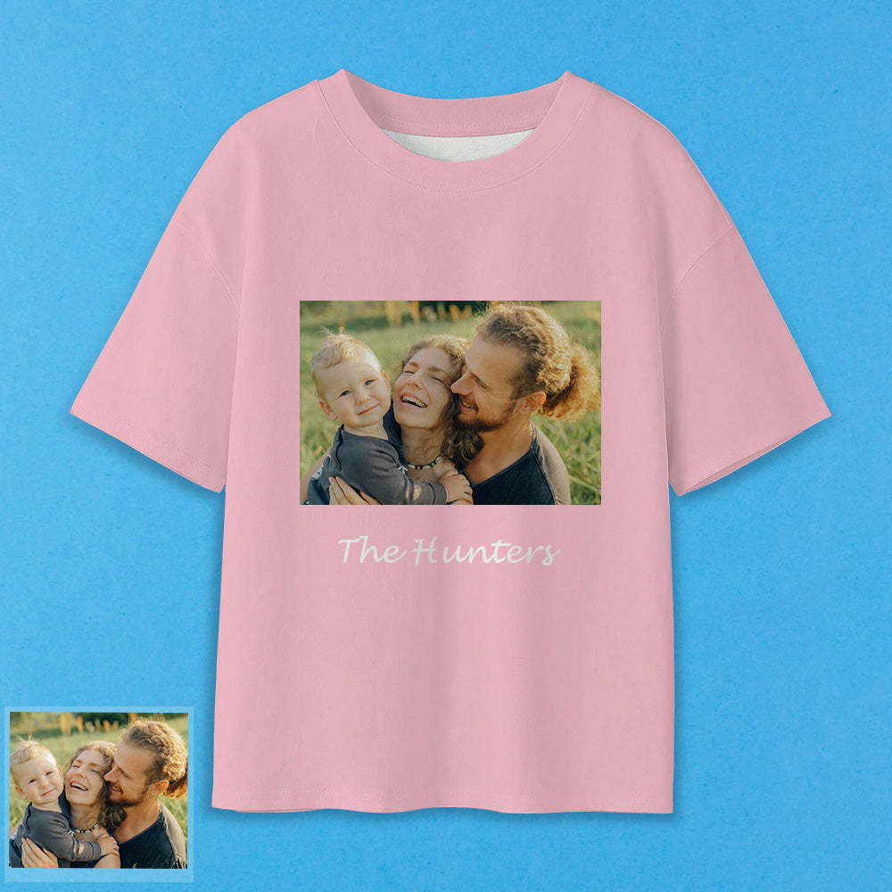 Erwachsene Personalisiertes Foto T-Shirt Custom Kurzarm T-Shirt mit Text Bild Aufdruck auf T-Shirt