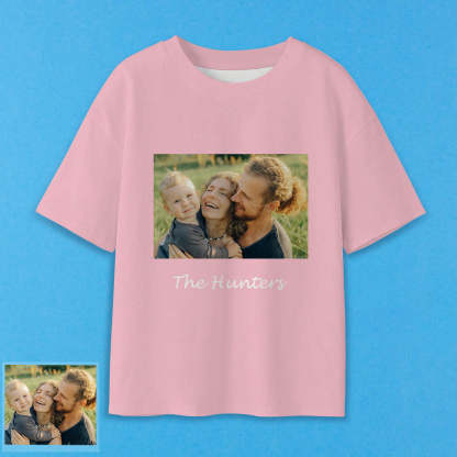 Erwachsene Personalisiertes Foto T-Shirt Custom Kurzarm T-Shirt mit Text Bild Aufdruck auf T-Shirt