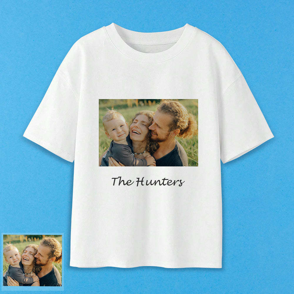 Erwachsene Personalisiertes Foto T-Shirt Custom Kurzarm T-Shirt mit Text Bild Aufdruck auf T-Shirt