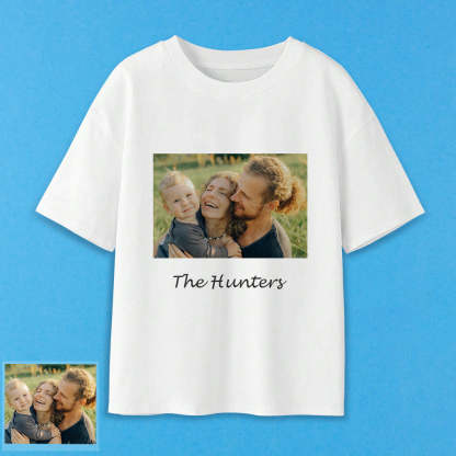 Erwachsene Personalisiertes Foto T-Shirt Custom Kurzarm T-Shirt mit Text Bild Aufdruck auf T-Shirt