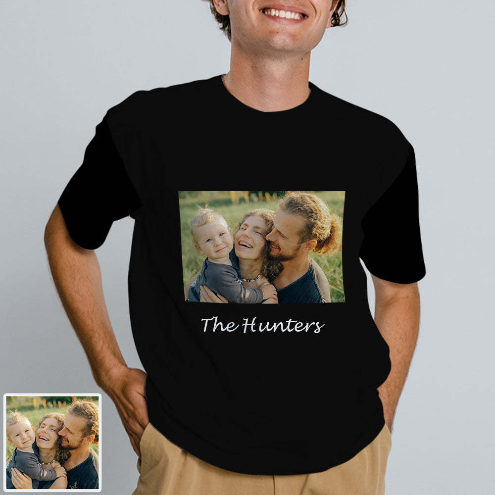 Erwachsene Personalisiertes Foto T-Shirt Custom Kurzarm T-Shirt mit Text Bild Aufdruck auf T-Shirt