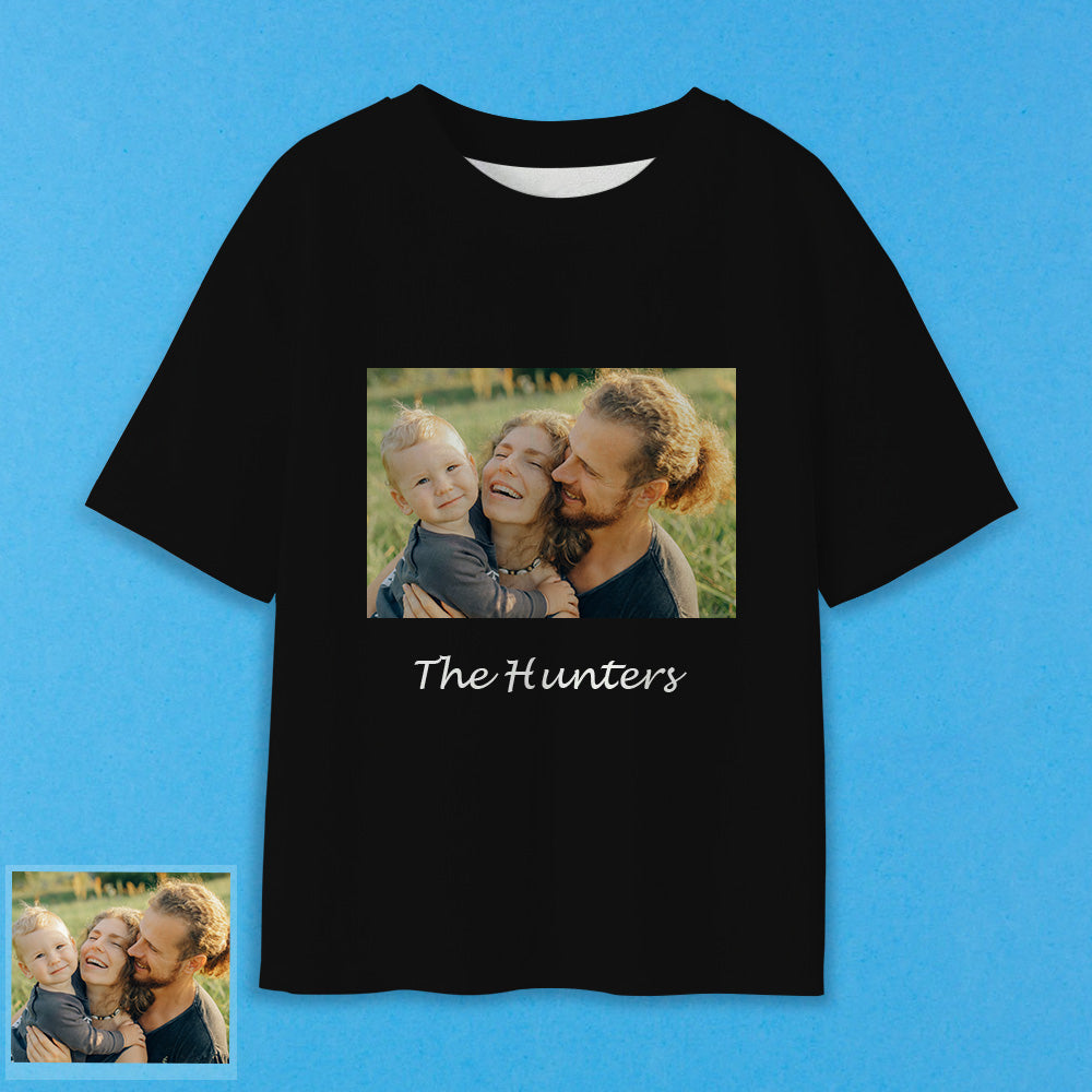Erwachsene Personalisiertes Foto T-Shirt Custom Kurzarm T-Shirt mit Te