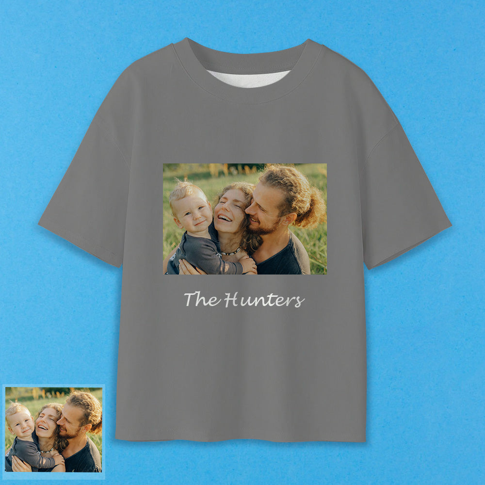 Erwachsene Personalisiertes Foto T-Shirt Custom Kurzarm T-Shirt mit Te