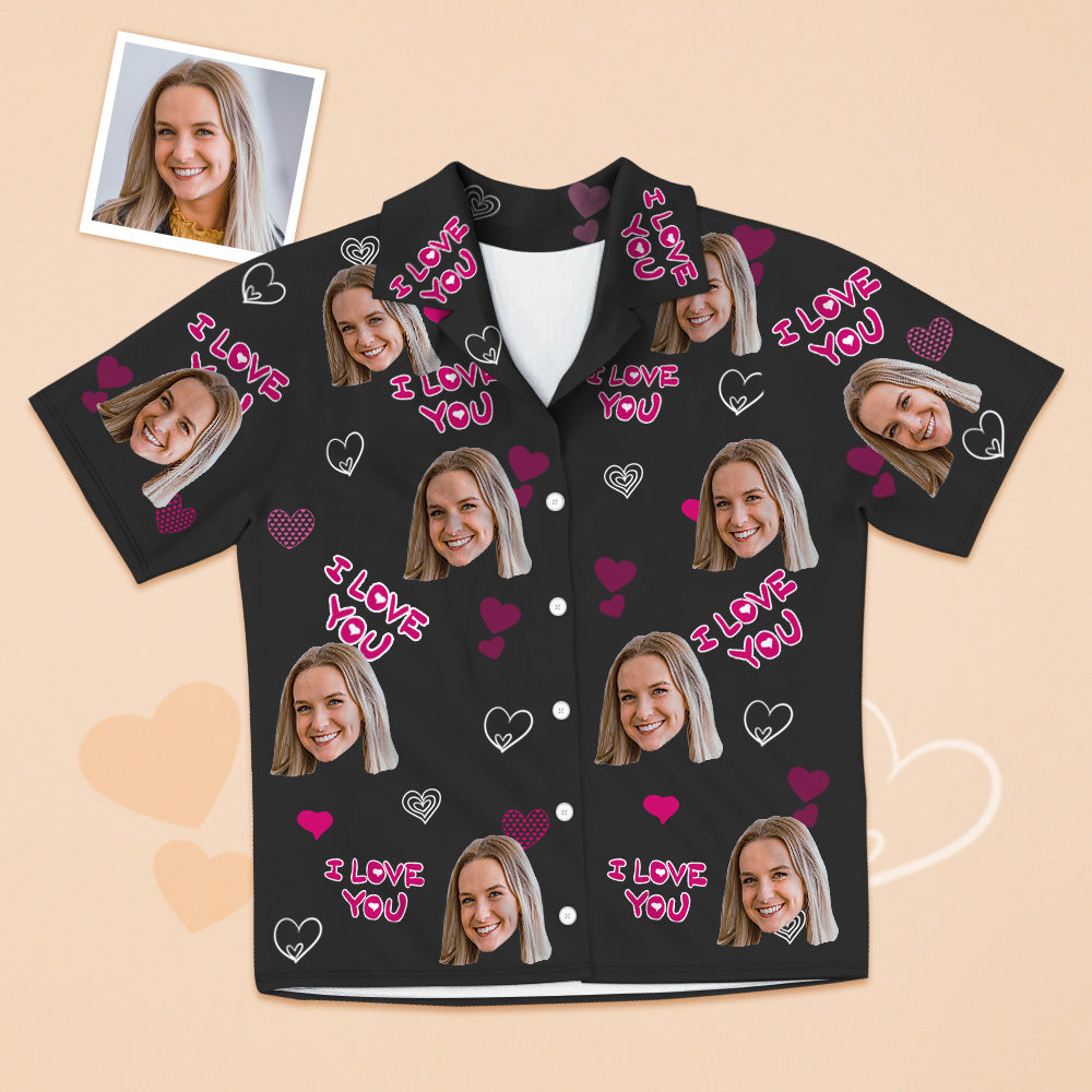 Personalisierte Kurzarm Pyjamas Für Freundin Custom Foto Pyjamas Custom Kurze Pyjamas
