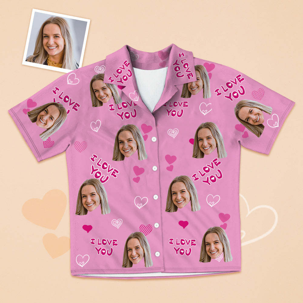 Personalisierte Kurzarm Pyjamas Für Freundin Custom Foto Pyjamas Custom Kurze Pyjamas