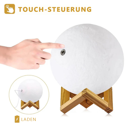 Personalisierte Foto Mondlampe 3D Gravierte Mondlicht mit Foto Zwei Farben Geschenk für Paare
