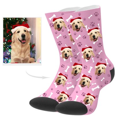 Personalisierte Hundefoto Socken Hundegesicht Socken