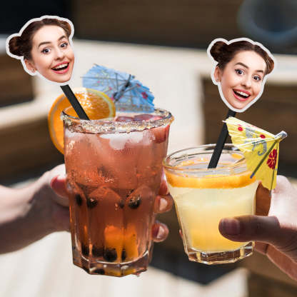 Personalisierte Rührstäbchen Zur Abschlussfeier Mit Gesicht Individuelle Drink Sticks Für Graduation Party Dekoration