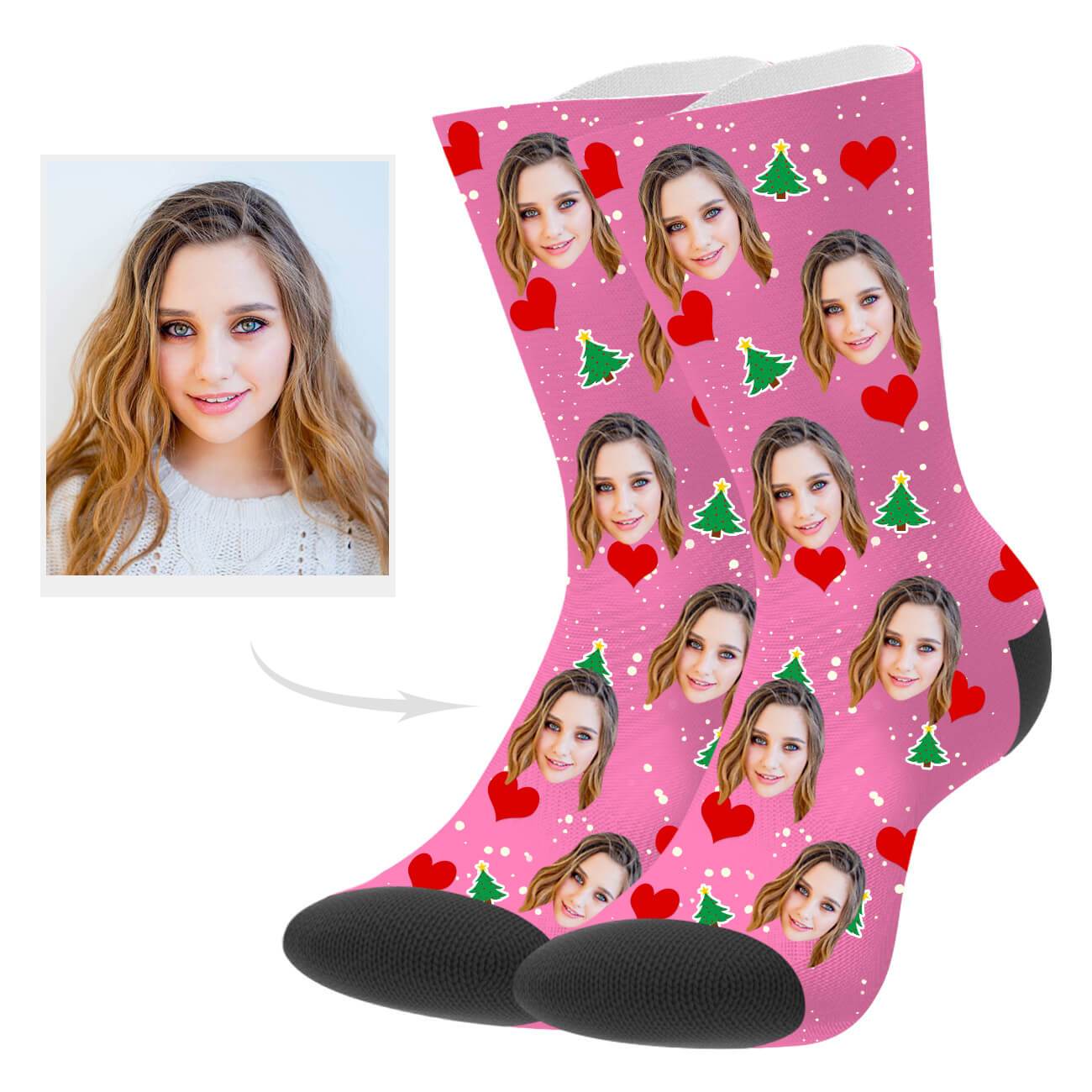 Weihnachtsgeschenk Weihnachtssocken Foto Socken Personalisierte Socken Mit Bild