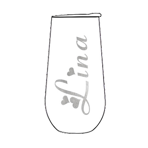 Personalisierter Name Sektbecher Edelstahl Mit Deckel Brautjungfernges