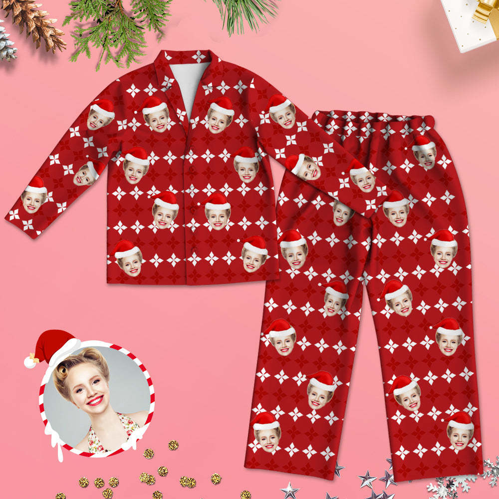 Weihnachtsgeschenk Weihnachts-Pyjamas Schlafbekleidung Personalisierte Pyjamas mit Foto