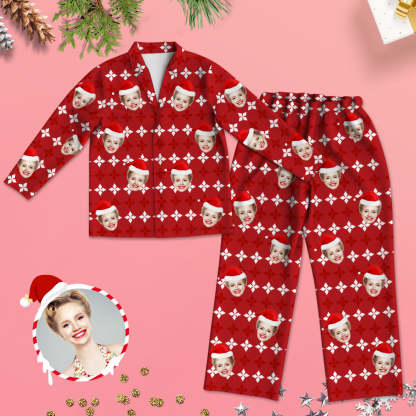 Weihnachtsgeschenk Weihnachts-Pyjamas Schlafbekleidung Personalisierte Pyjamas mit Foto