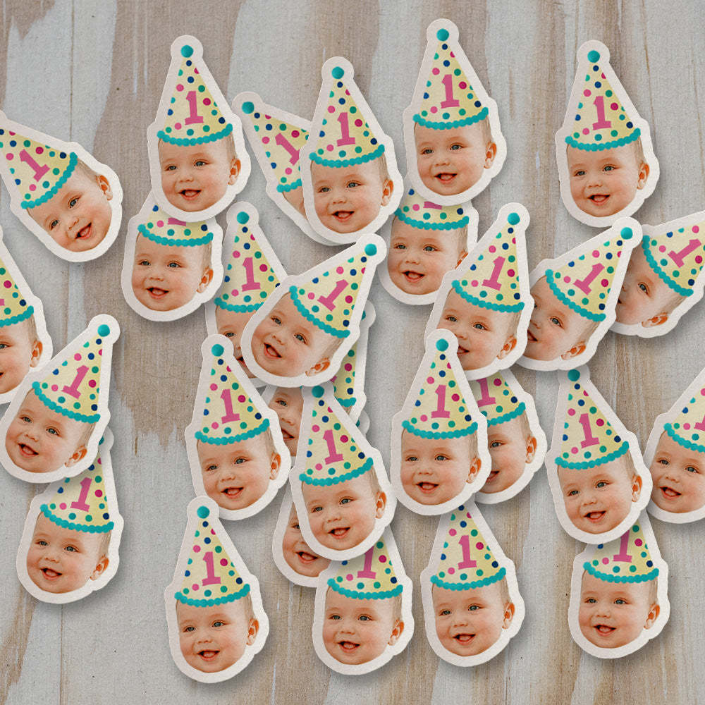 Personalisierte Gesichtskonfetti für Geburtstagsfeiern Foto Konfetti Gesichtskonfetti Tischstreuung Lustige Konfetti für Party