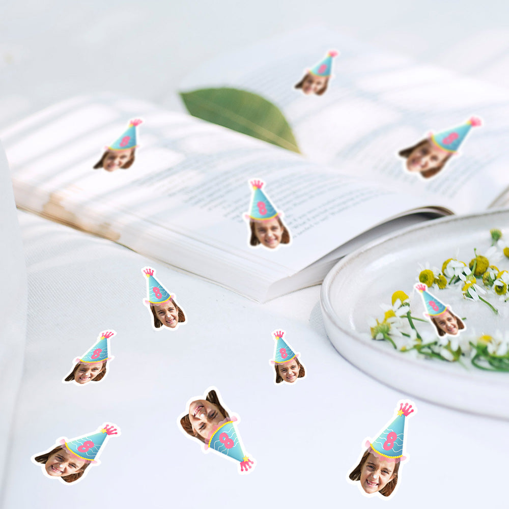 Personalisierte Gesichtskonfetti für Geburtstagsfeiern Foto Konfetti Gesichtskonfetti Tischstreuung Lustige Konfetti für Party