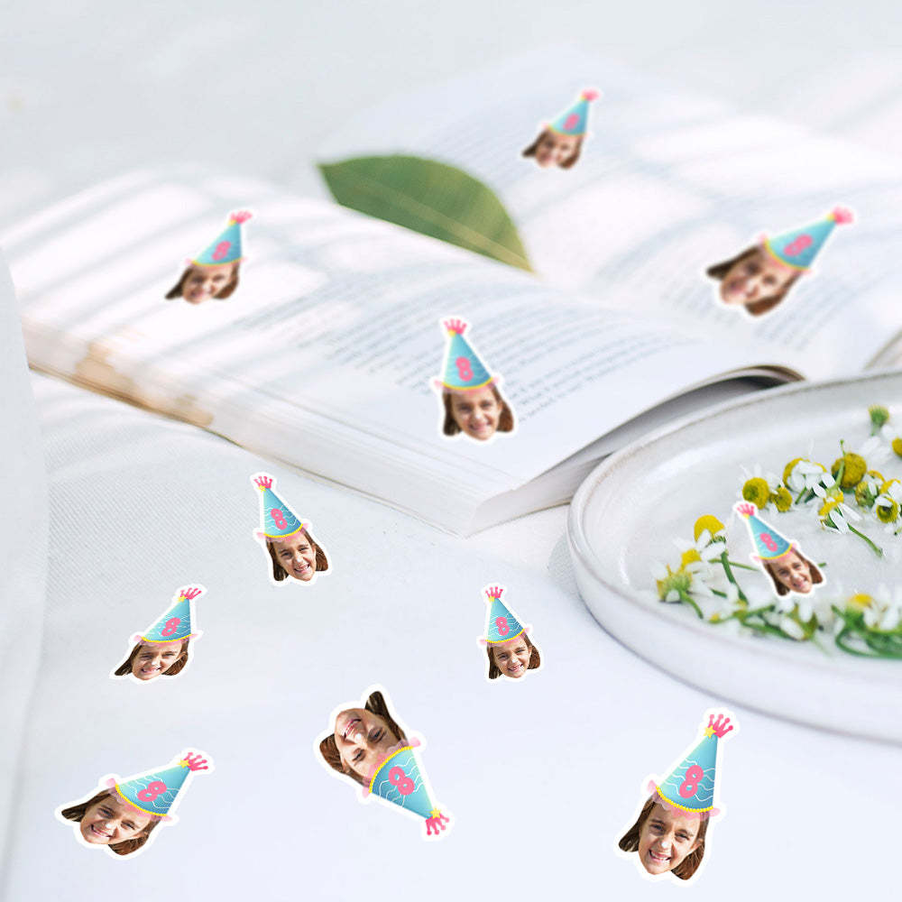 Personalisierte Gesichtskonfetti für Geburtstagsfeiern Foto Konfetti Gesichtskonfetti Tischstreuung Lustige Konfetti für Party
