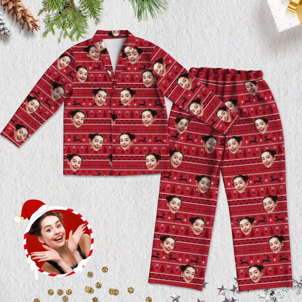 Weihnachts-Pyjamas Personalisierte Schlafbekleidung Foto-Pyjamas Weihnachtsgeschenk