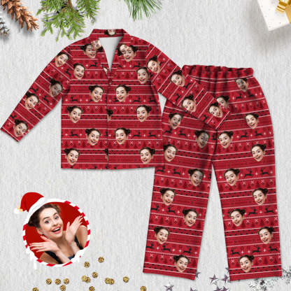 Weihnachts-Pyjamas Personalisierte Schlafbekleidung Foto-Pyjamas Weihnachtsgeschenk