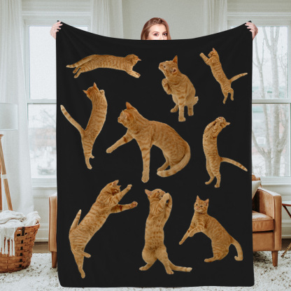 Personalisierte Haustierdecke Mit Foto Haustierportrait Decke Für Hunde Und Katzenliebhaber